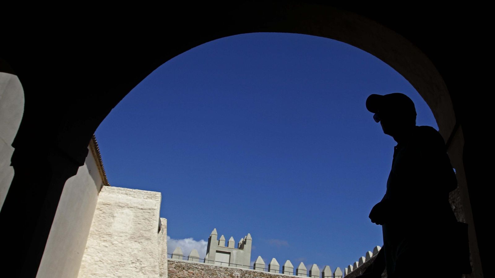 Almenas en el Castillo de Tarifa.