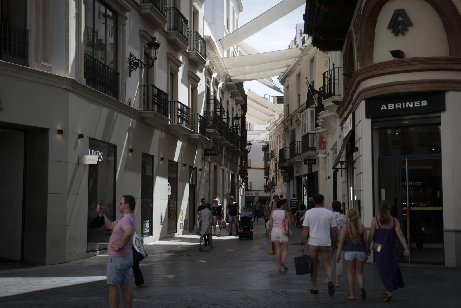 Las velas en la calle Rioja.