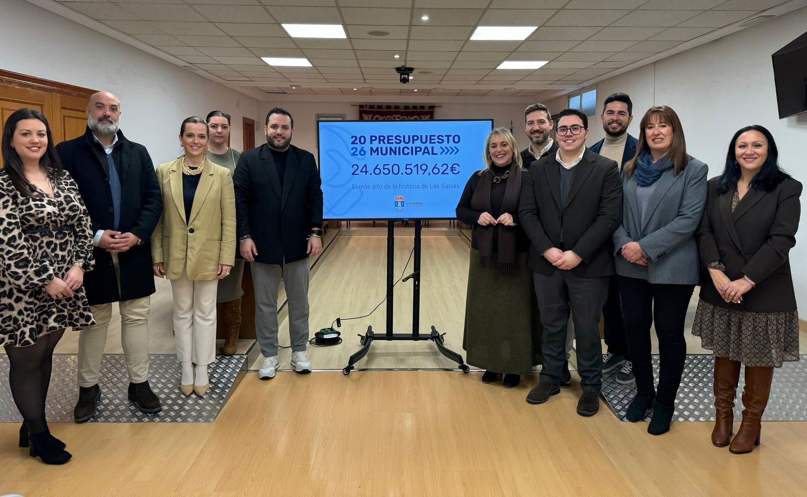 Imagen de la aprobación del presupuesto de 2026 en el Ayuntamiento de Las Gabias