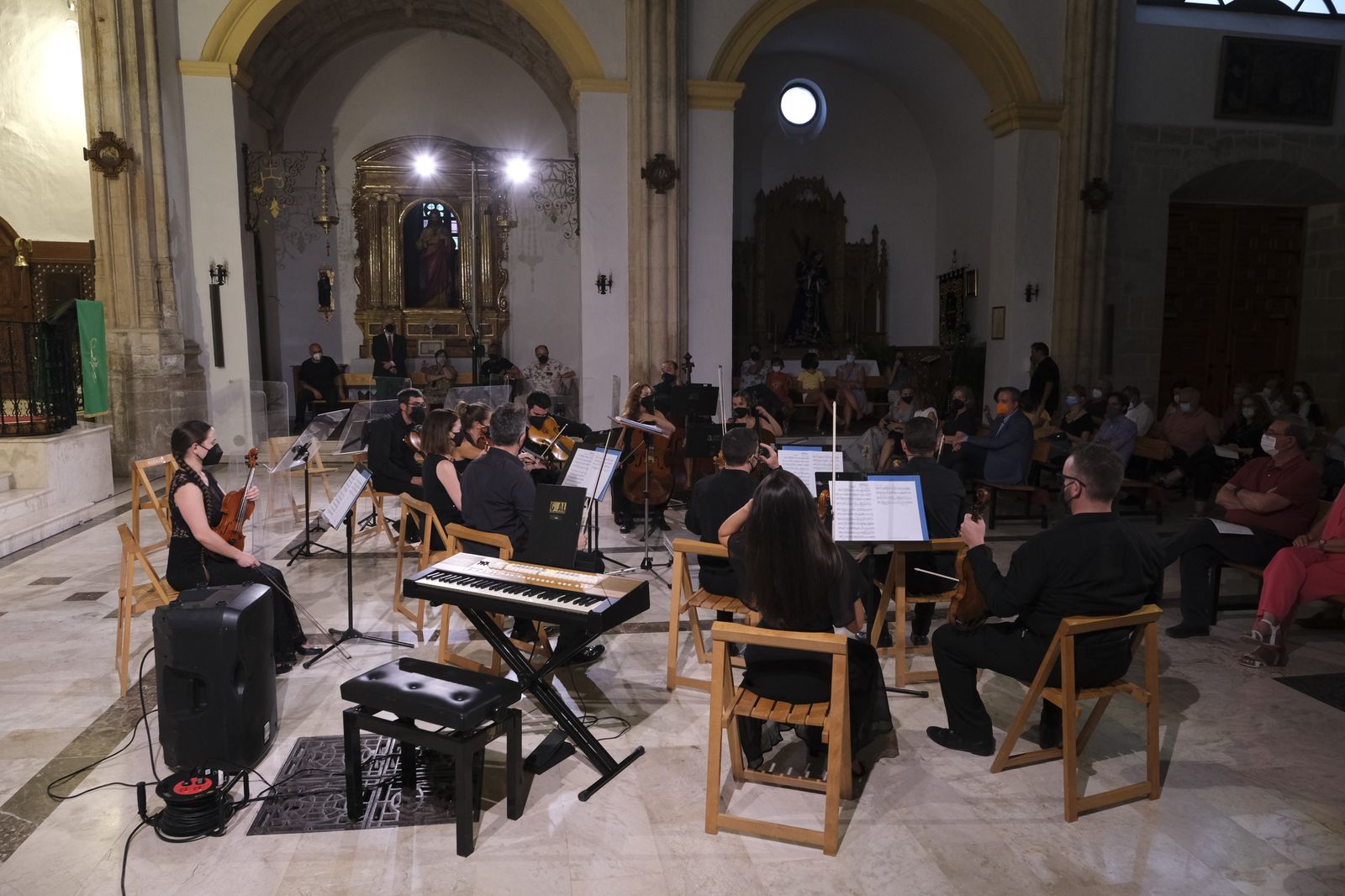 Fotogalería concierto Orquesta Ciudad de Almería y la Coral Aeonium Ensemble. Festival de Música Renacentista y Barroca de Vélez Blanco 2021.