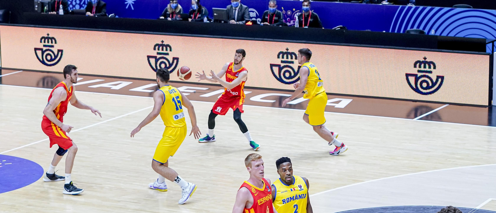 Guerrero, Brizuela y Díaz, en el España-Rumanía.