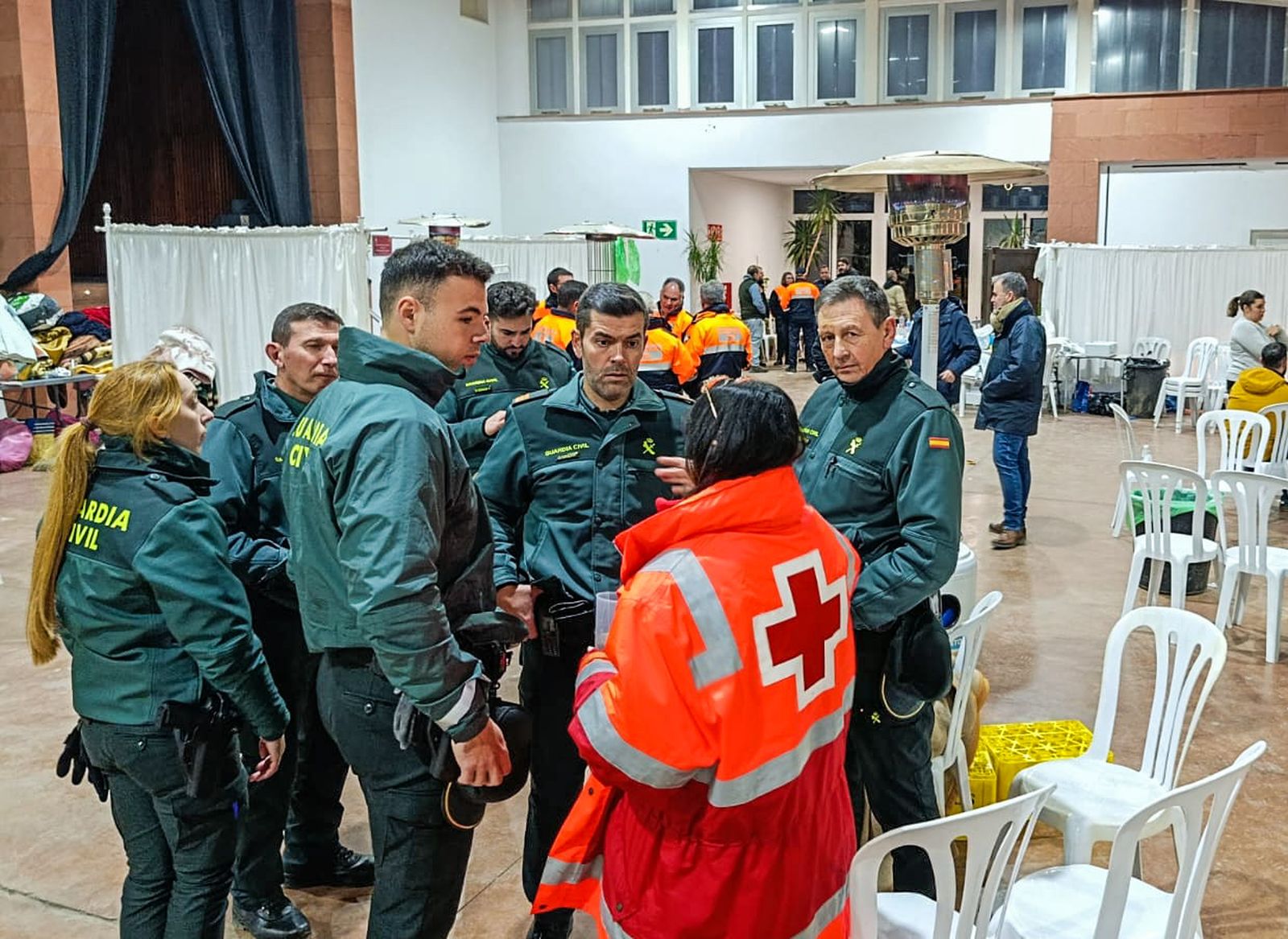 Fotografías del Hospital de campaña habilitado en Adamuz tras el accidente de tren