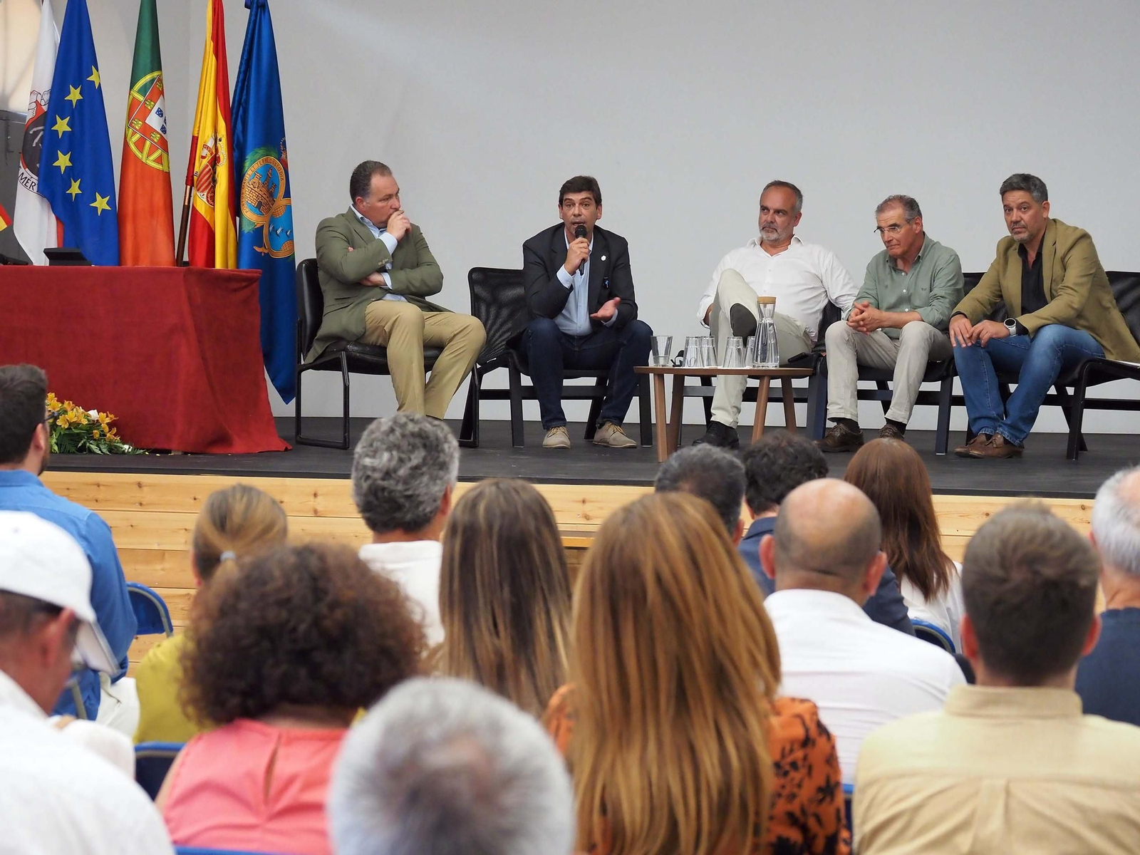 Un momento del acto de este jueves en Portugal