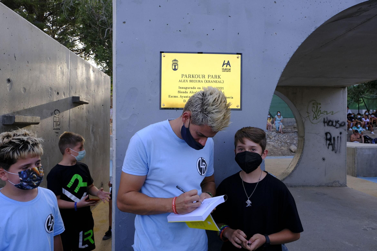 El parque de parkour de Huércal de Almería recibe el nombre de Álex Segura en su inauguración oficial