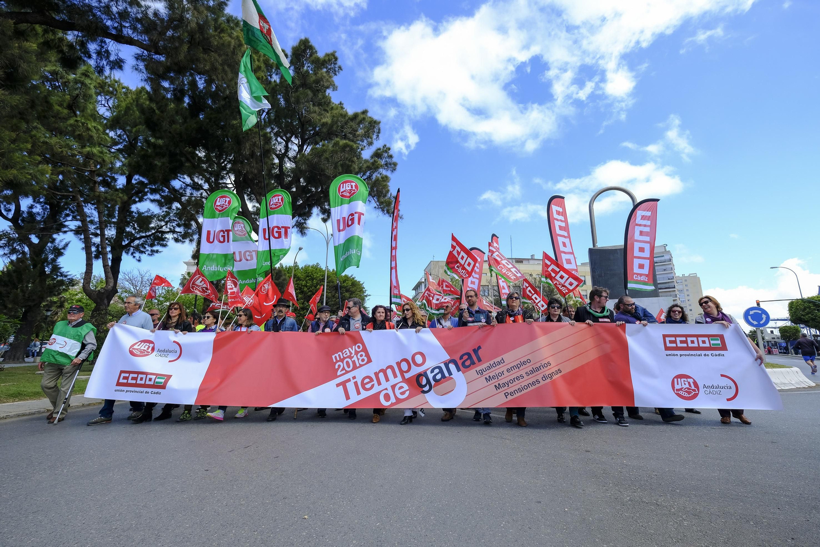 Las imágenes de las manifestación oficial del 1 de mayo.