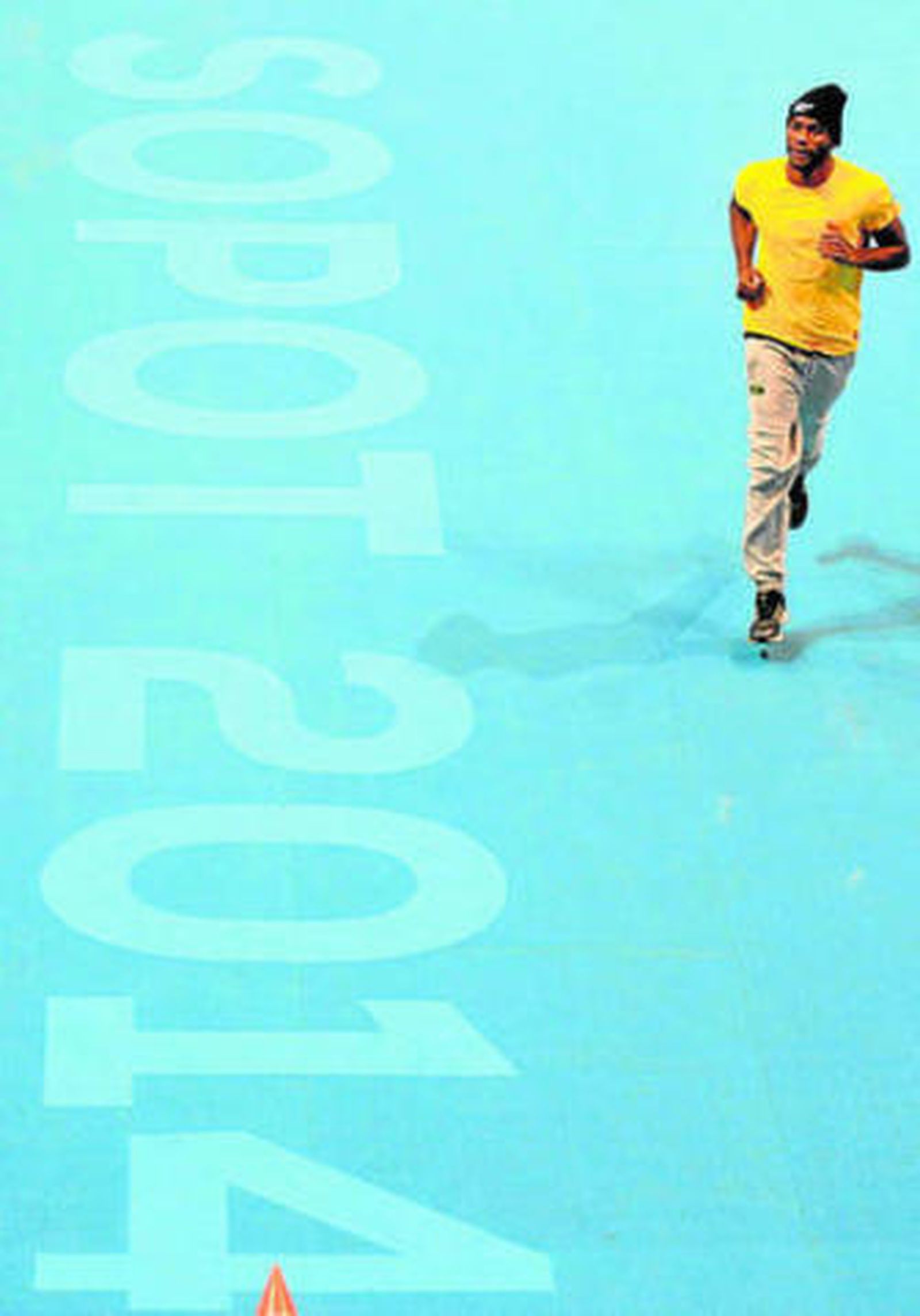 El jamaicano Roach trota ayer por la pista polaca.