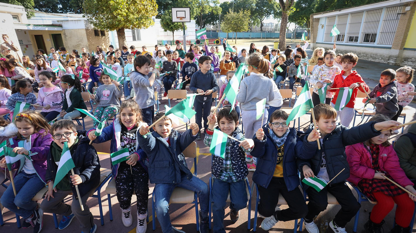 Actos por el Día de la Bandera de Andalucía en CEIP Pío XII