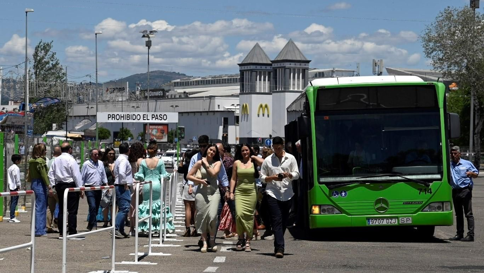 Autobús de Aucorsa en la Feria de Córdoba