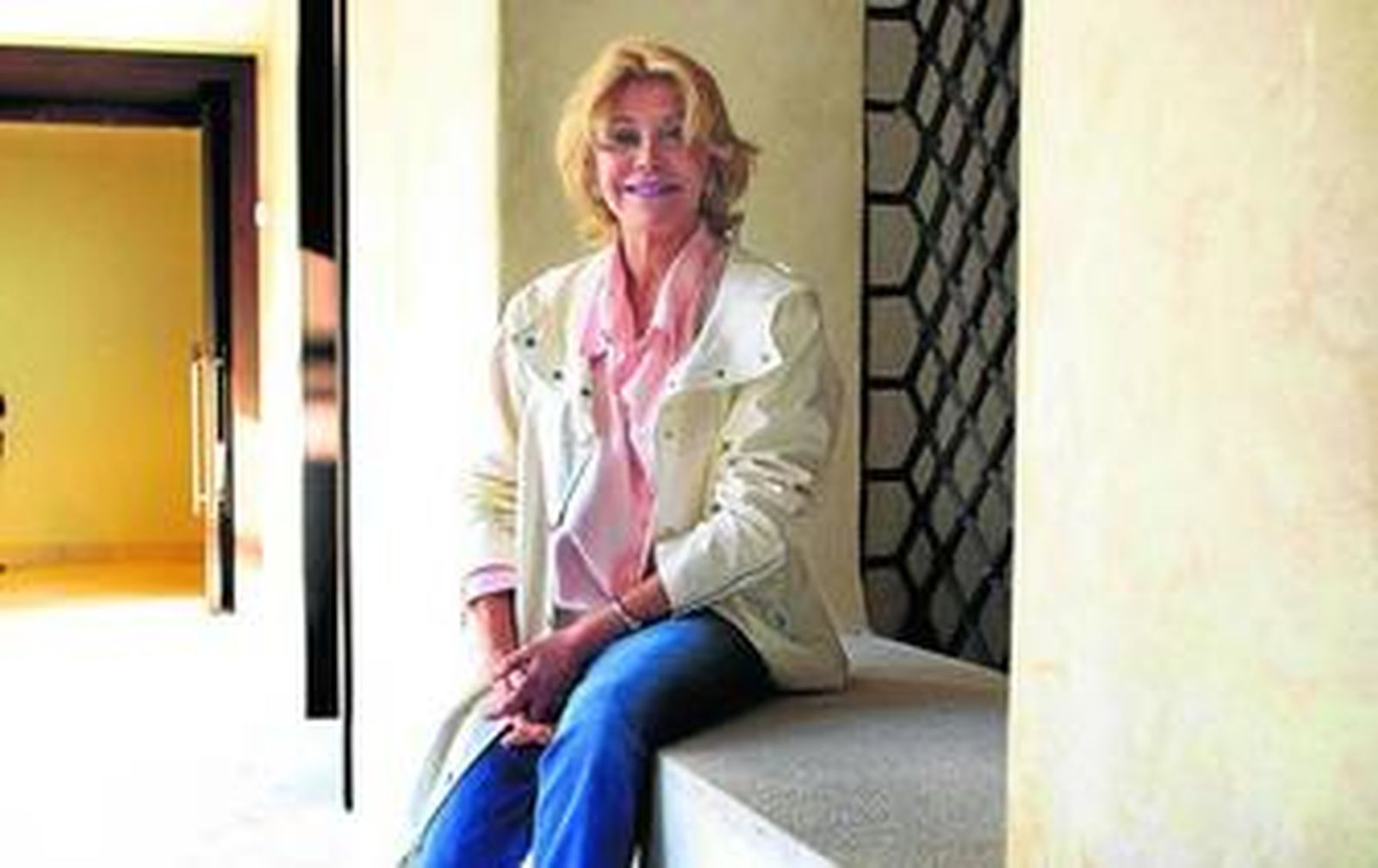 La baronesa, en su museo malagueño del Palacio de Villalón.