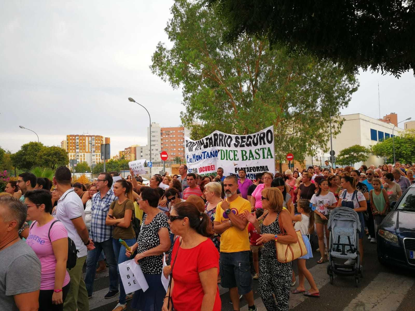 Imágenes de la manifestación en Pino Montano