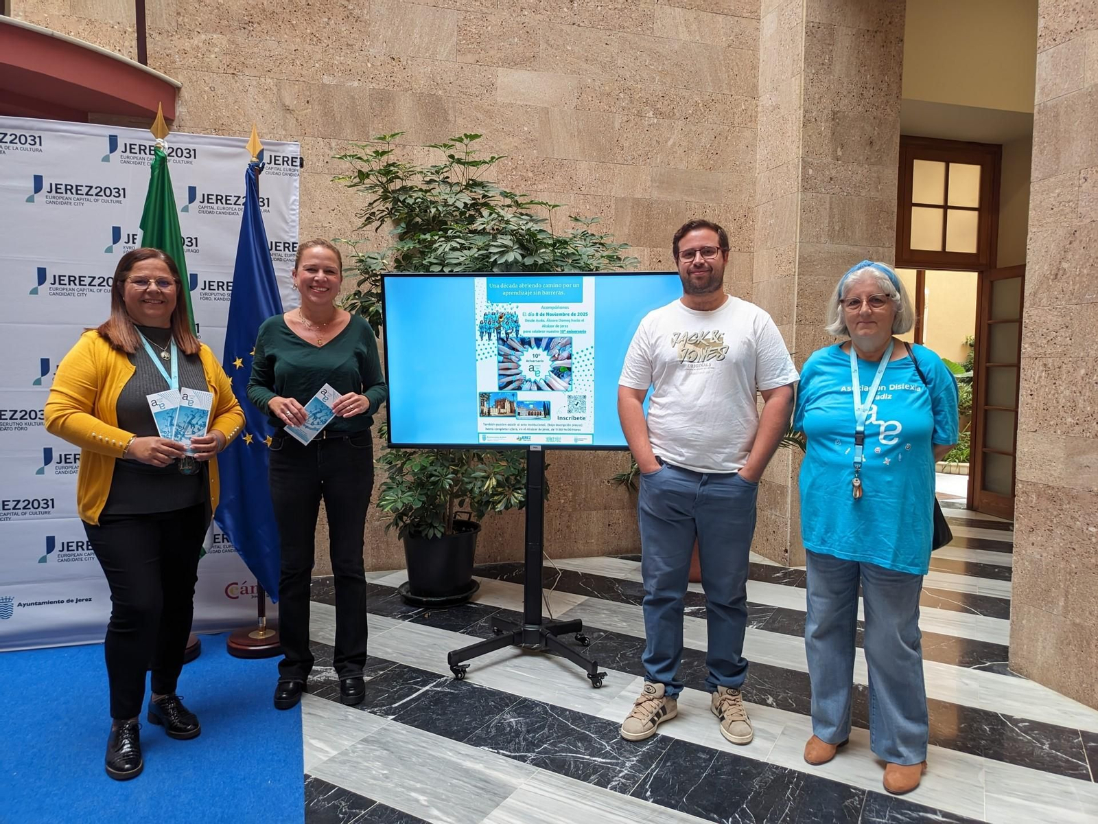 Dislexia Cádiz celebra su décimo aniversario con una gala este 8 de noviembre en el Alcázar de Jerez.