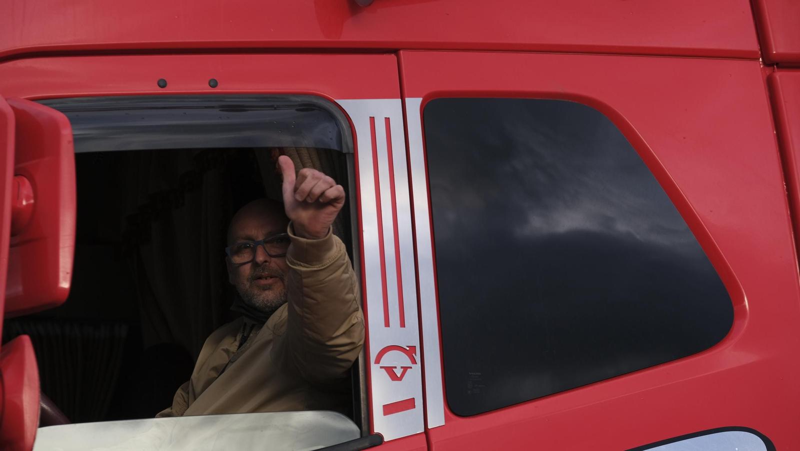 Fotogalería de la protesta de los camioneros de Almería