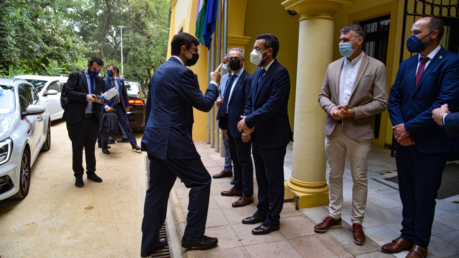 Fotos de la reunión del secretario de estado para la UE y los aalcaldes del Campo de Gibraltar