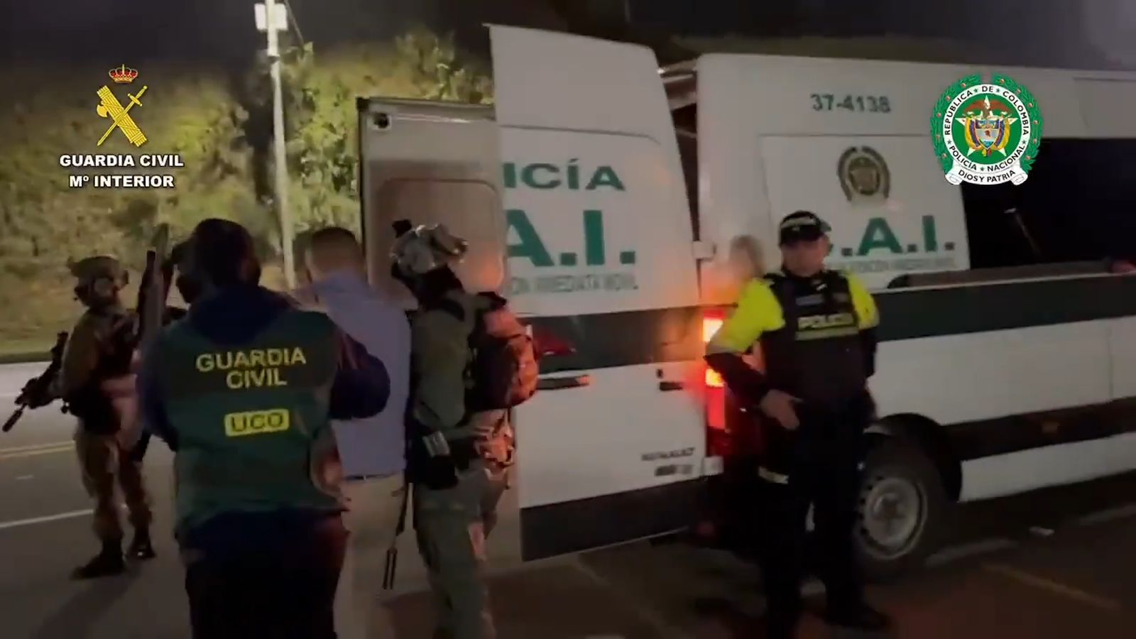 Así capturaron Colombia y España a un importante narco en una operación conjunta.