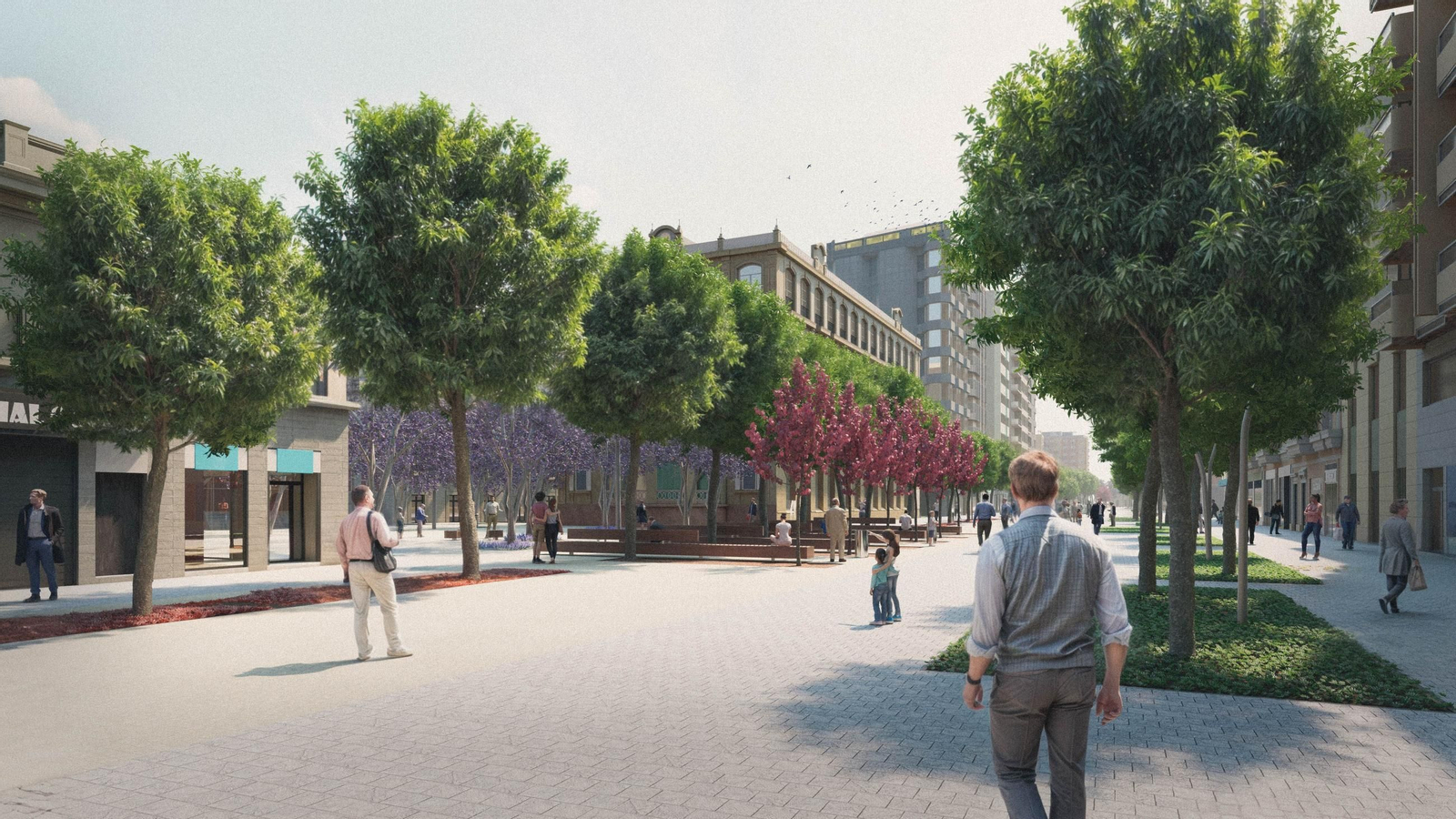 Una de las maquetas del proyecto a ejecutar sobre el Paseo