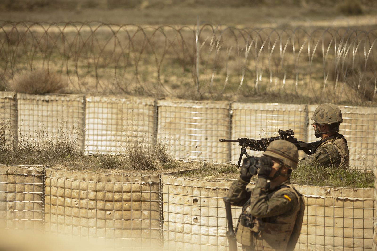 De maniobras con la Legión