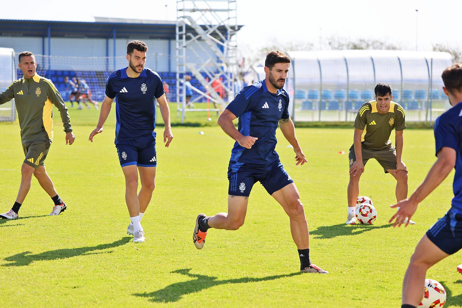 Imágenes del entrenamiento del Recreativo de Huelva