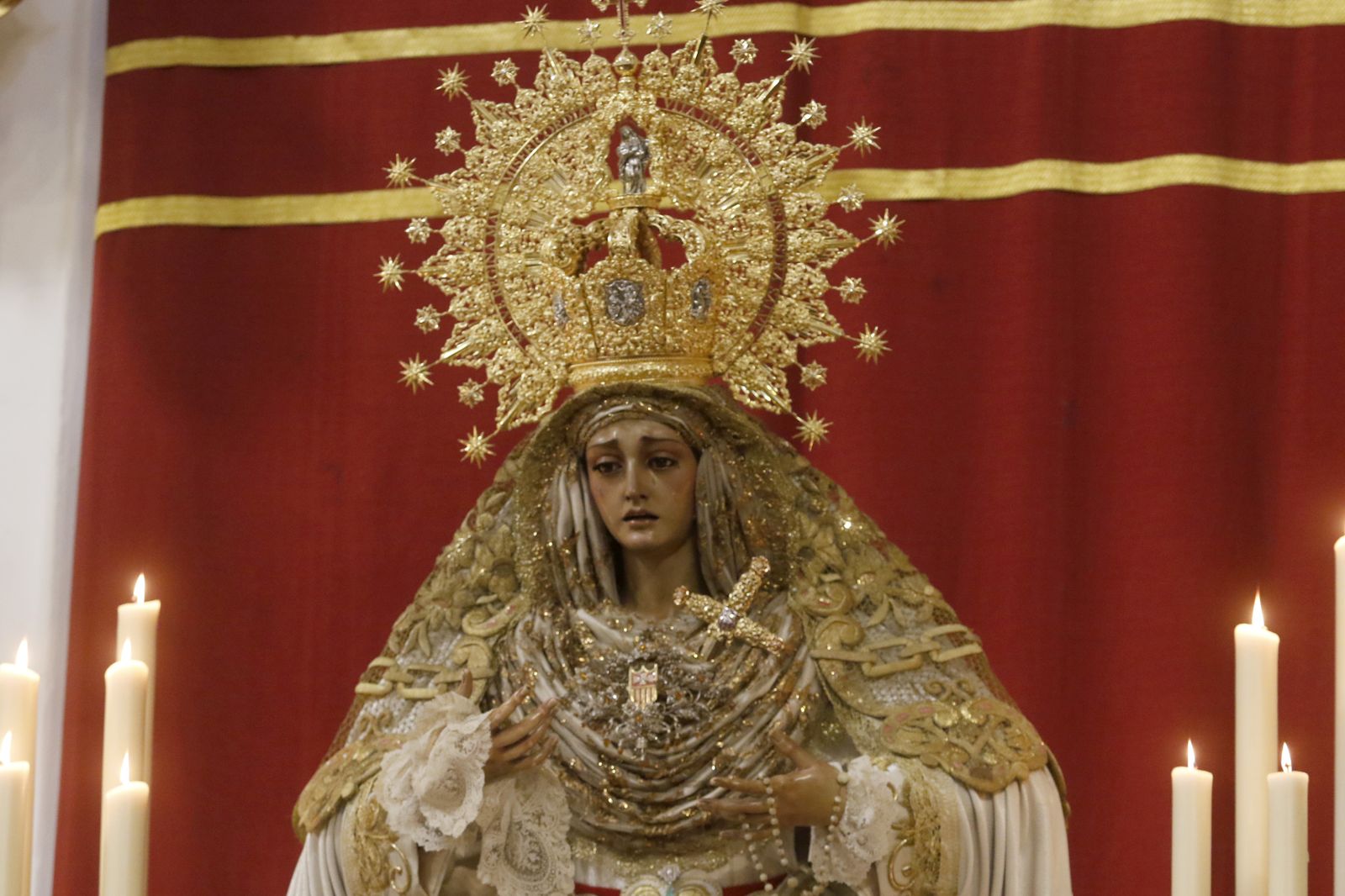 La Virgen de la Merced, en la iglesia de la Merced.
