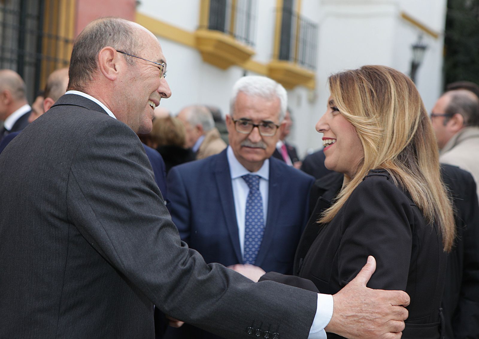Francisco Ferraro, Manuel Jiménez Barrios y Susana Díaz.