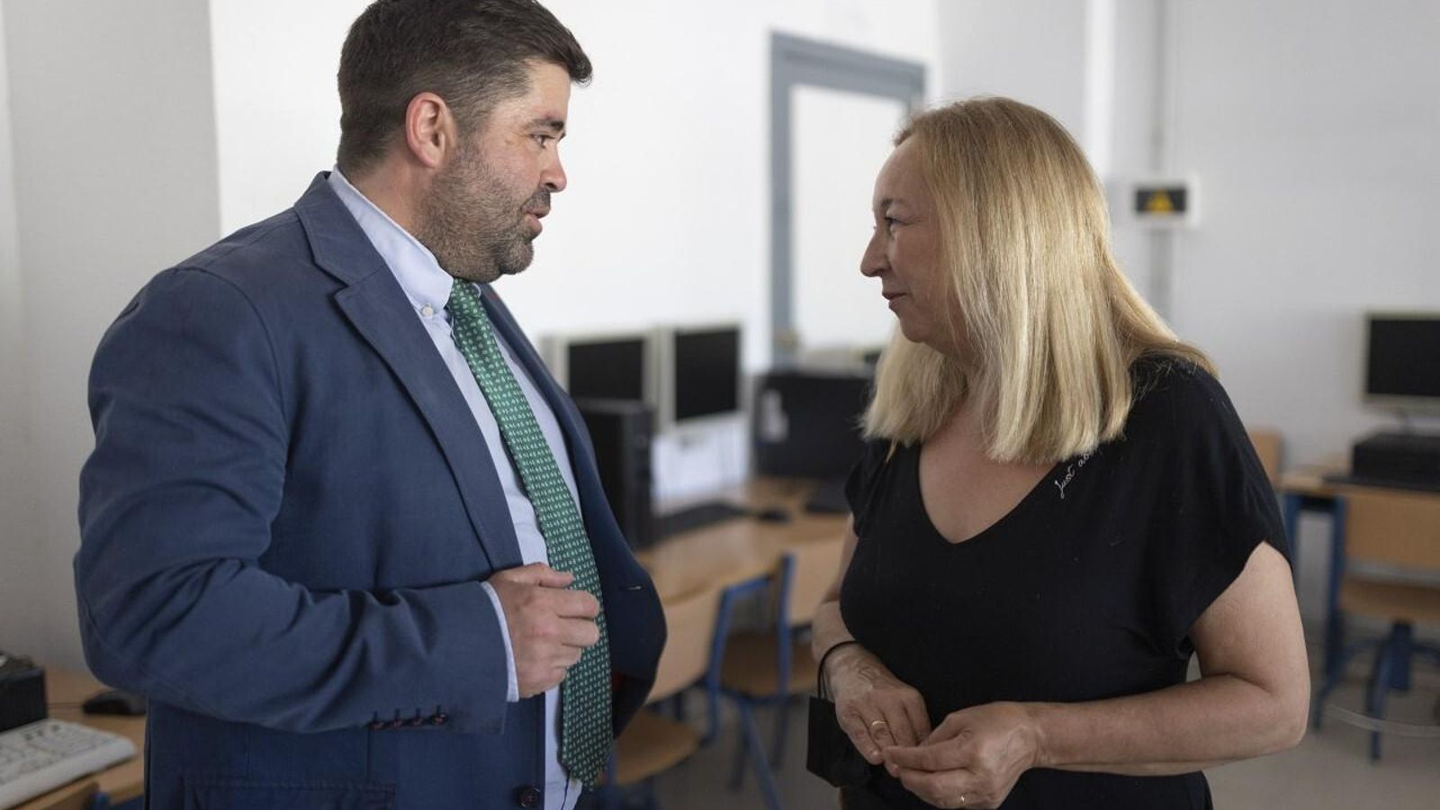 Manuel García y María Quirós conversan sobre el ciclo formativo.