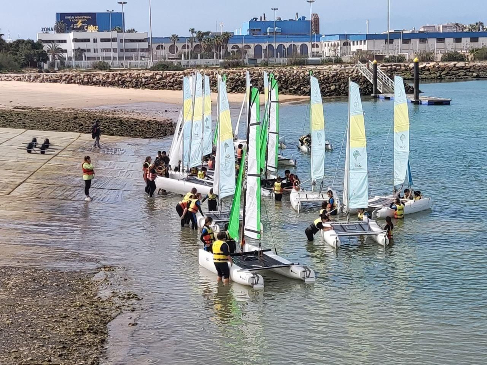 Imagen del centro naútico Elcano en Cádiz