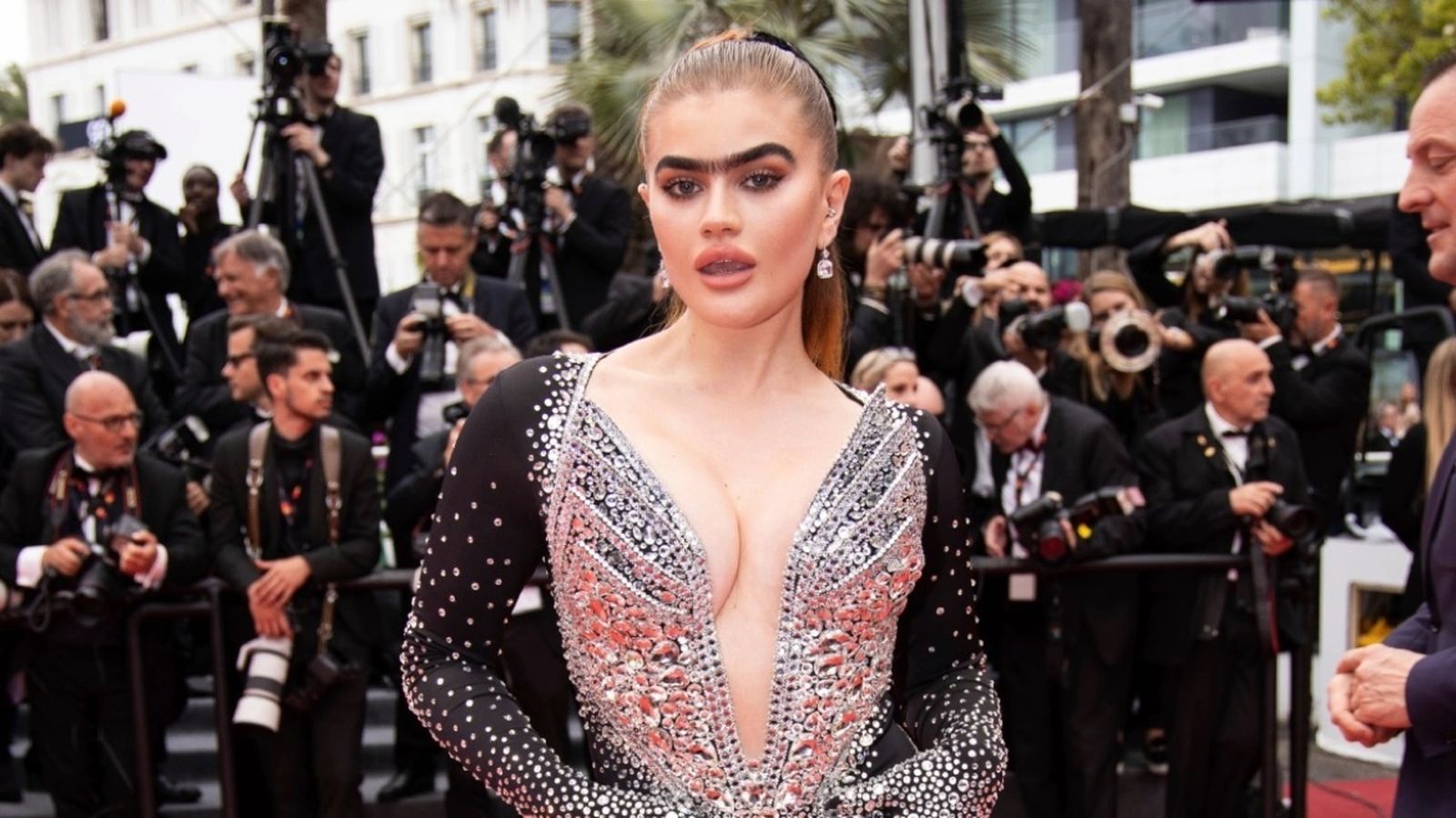La modelo Sophia Hadjipanteli ha sido una de las protagonistas del Festival de Cannes.