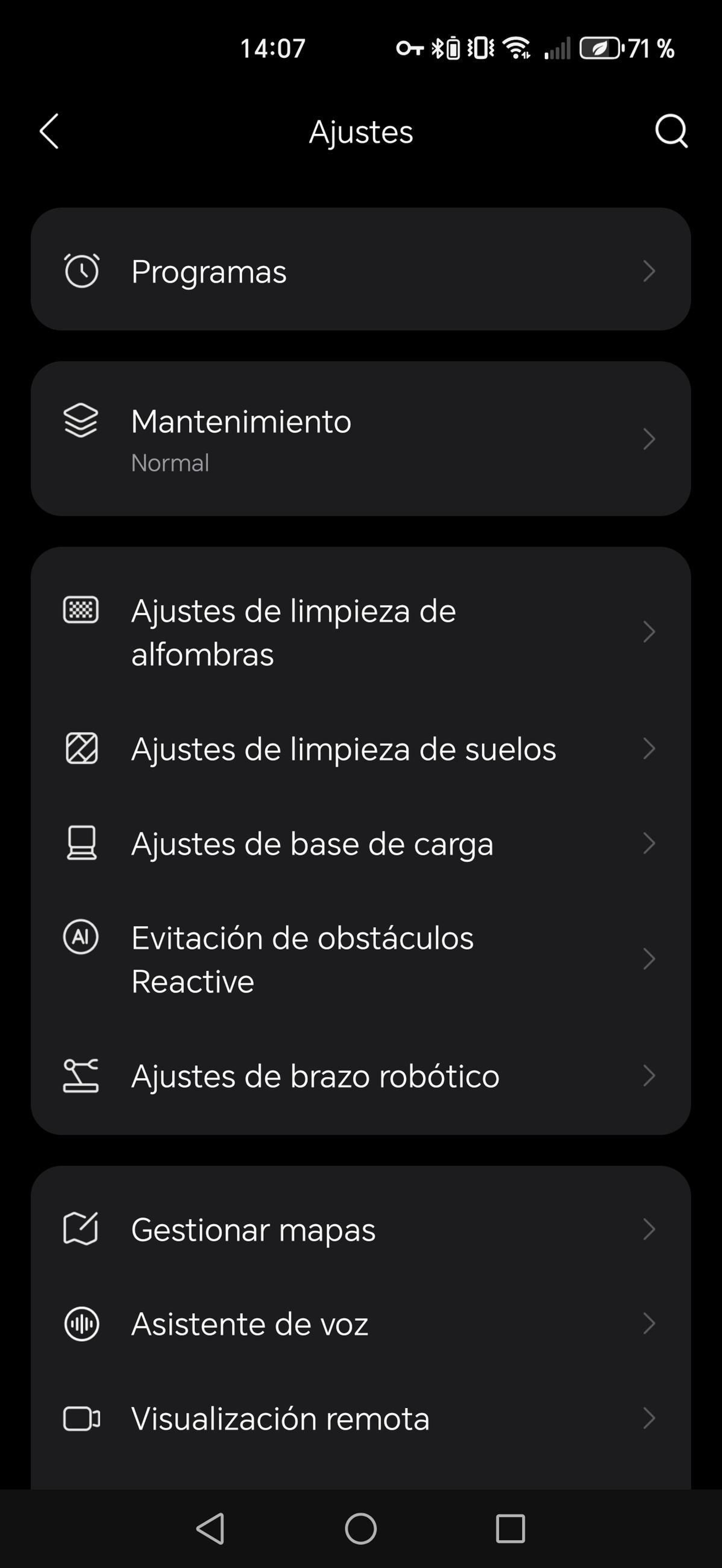 Aplicación Roborock - Robot aspirador Saros Z70