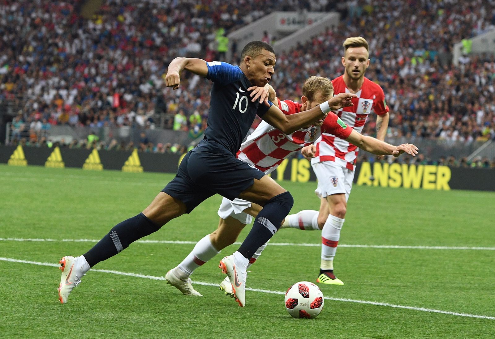El Francia-Croacia de la final del Mundial de Rusia, en imágenes