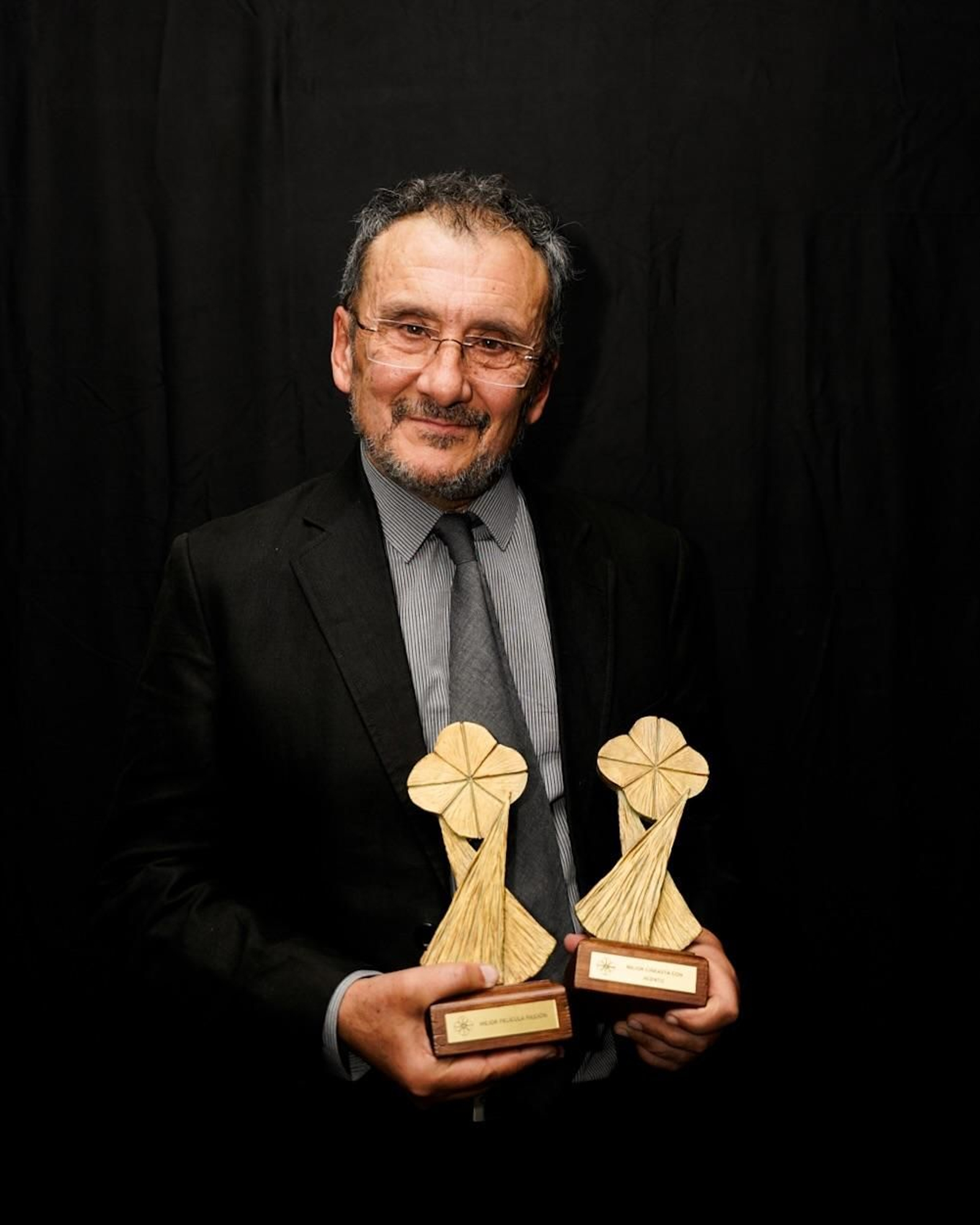 Antonio Cuadri, tras recibir los galardones del festival jerezano.