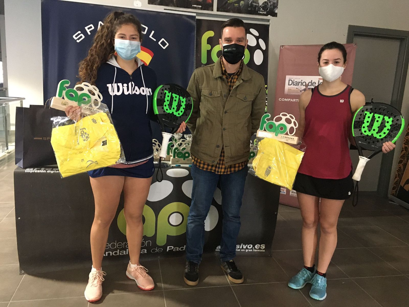Marta Barrera y Lucía Pérez, campeonas del Provincial Absoluto.