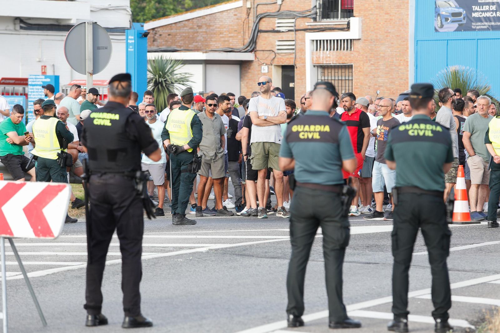 Fotos del segundo día de la huelga del metal en el Campo de Gibraltar