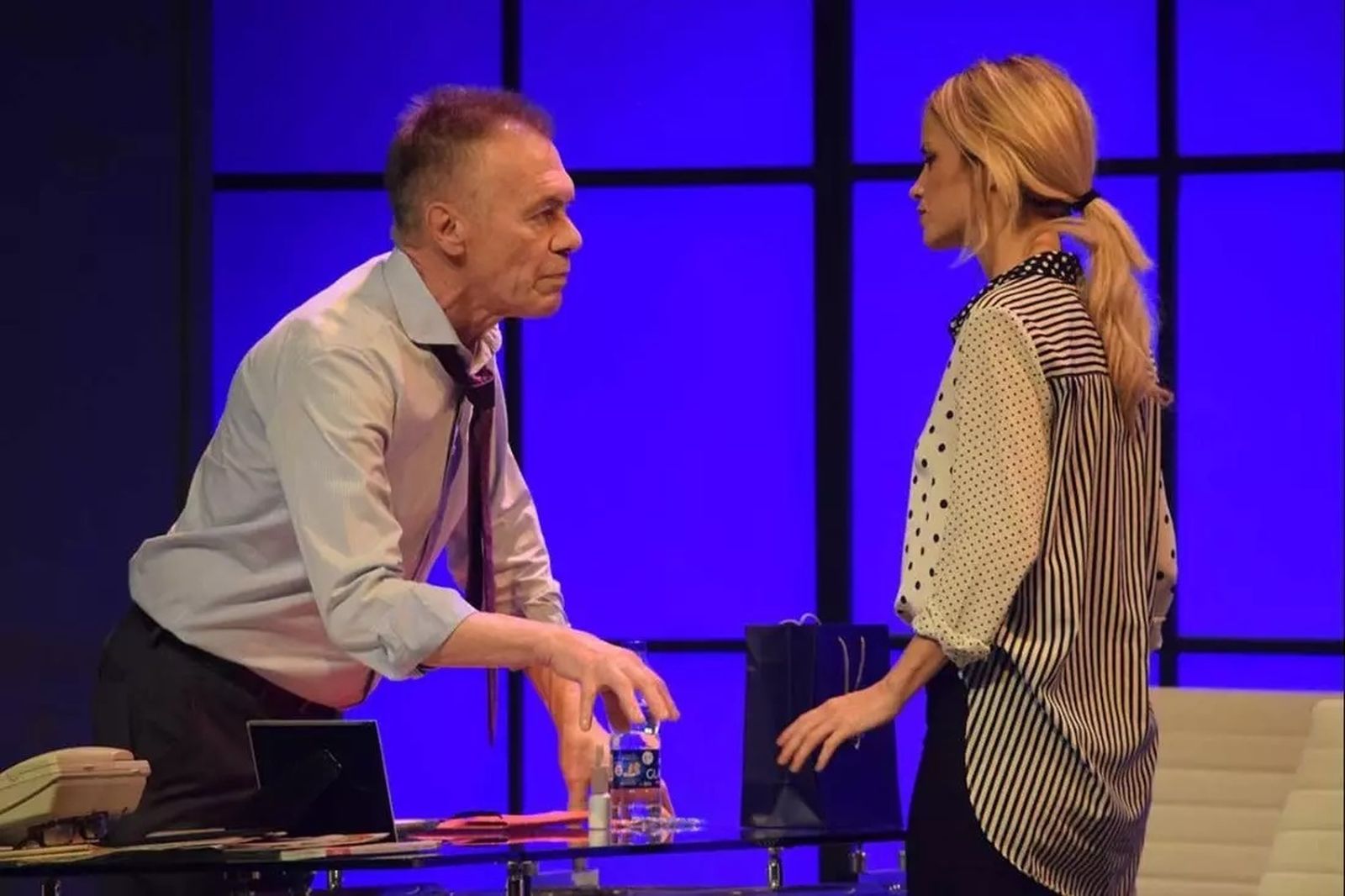 Miguel Ángel Solá y Paula Cancio, protagonistas de la obra.