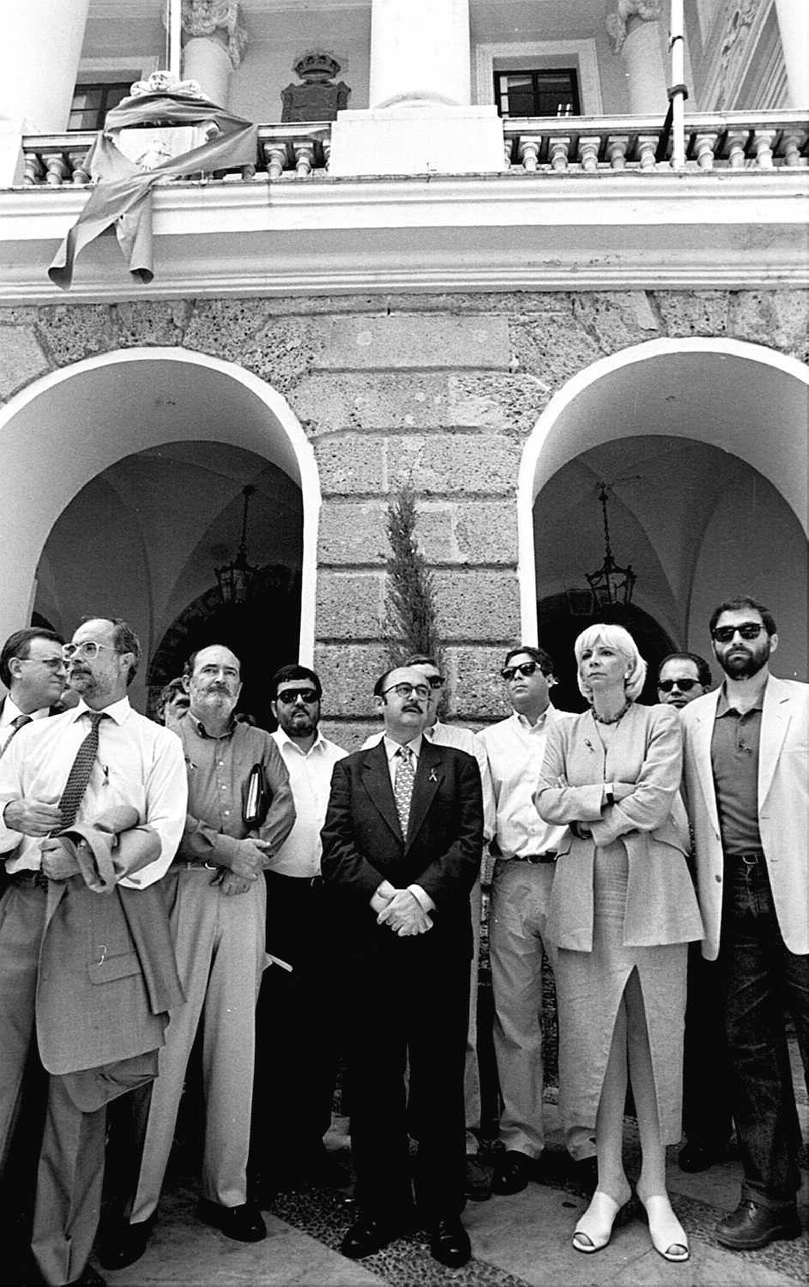 Concentración en Cádiz, el 11 de julio de 1997, por Miguel Ángel Blanco.