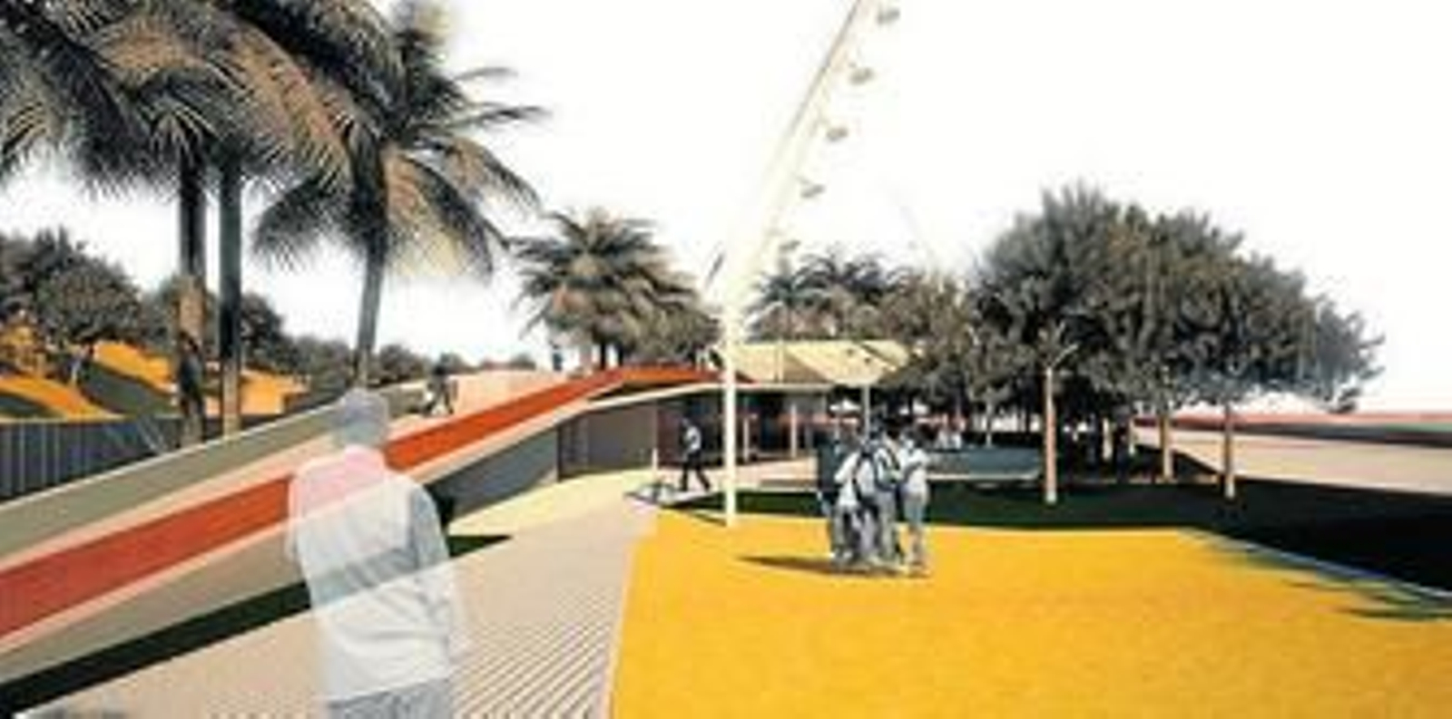 Imagen virtual de la obra frente al estero Domingo Rubio.