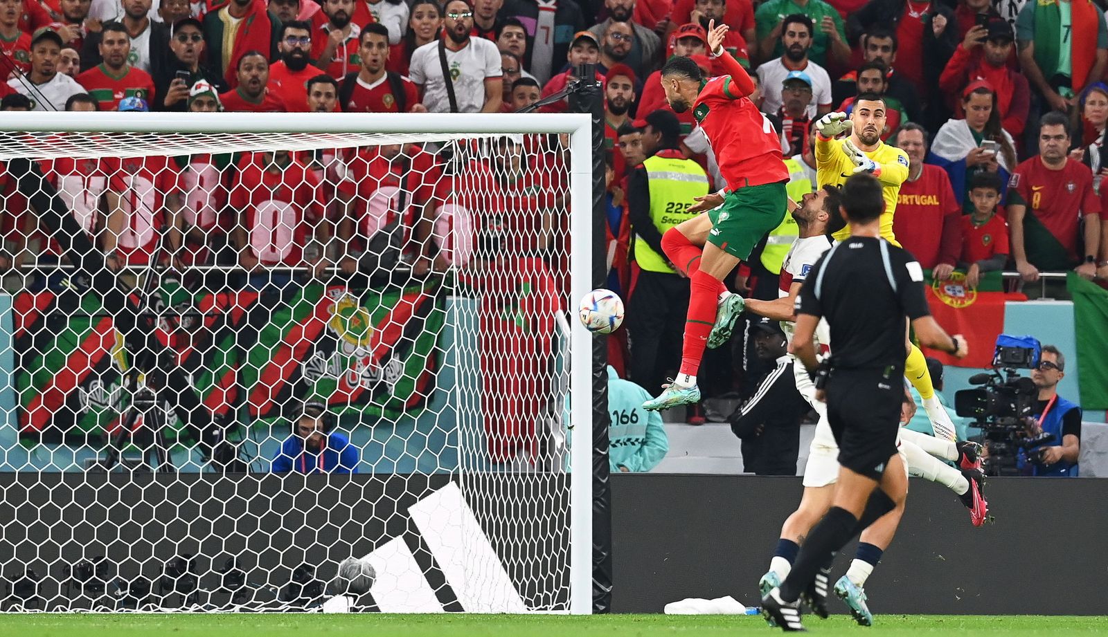 Las imágenes del Marruecos - Portugal de los cuartos de final del Mundial de Qatar