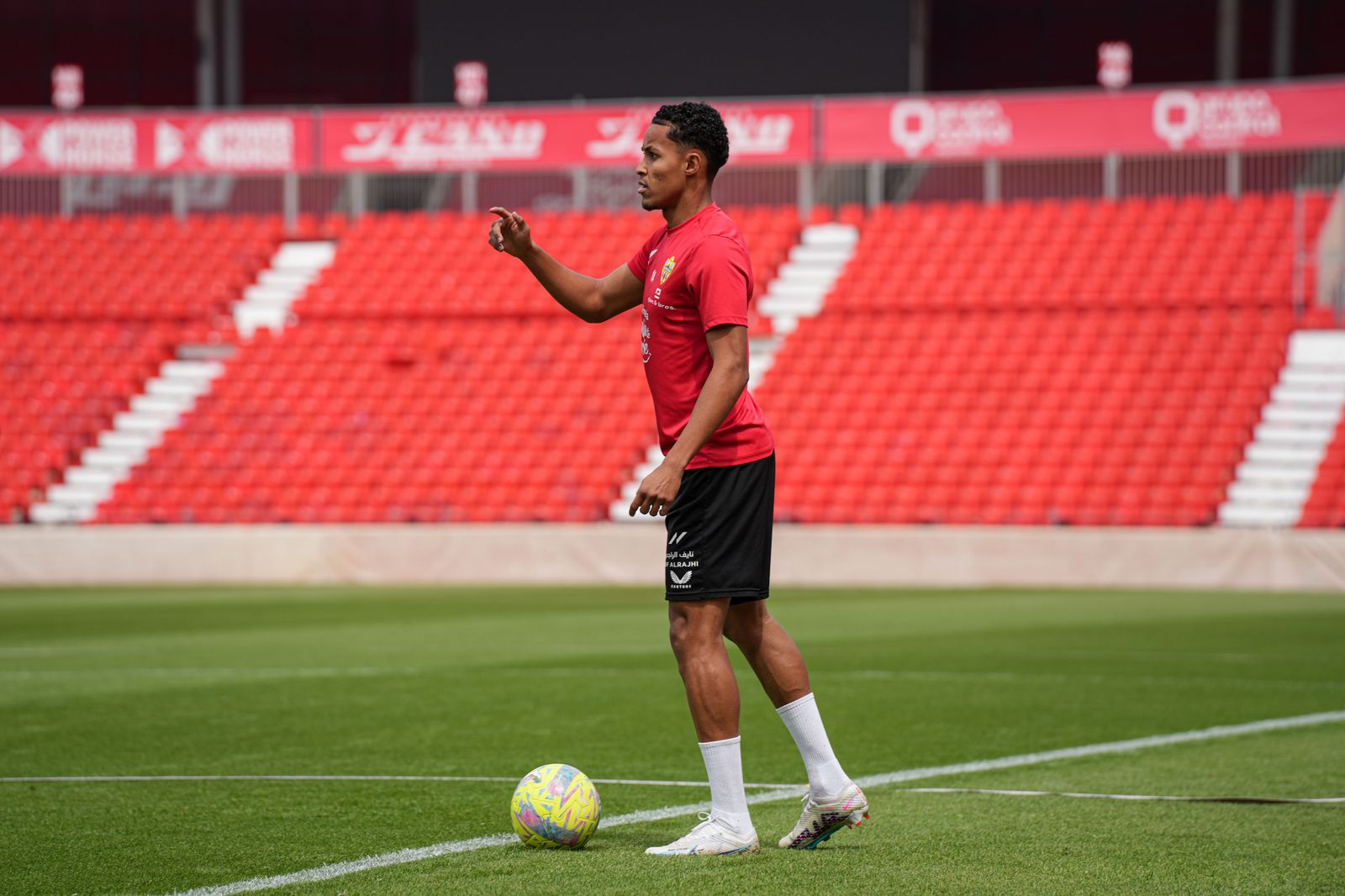Así ha sido el entrenamiento del Almería este viernes