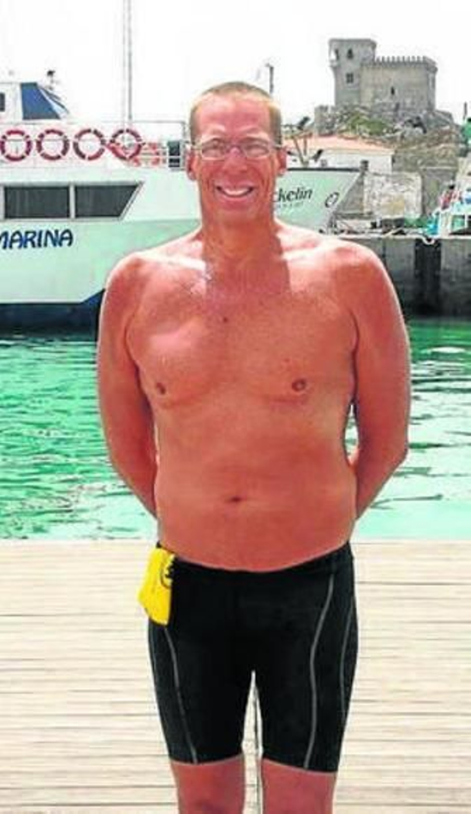 James Donald, en Tarifa. James Donald, en Tarifa.