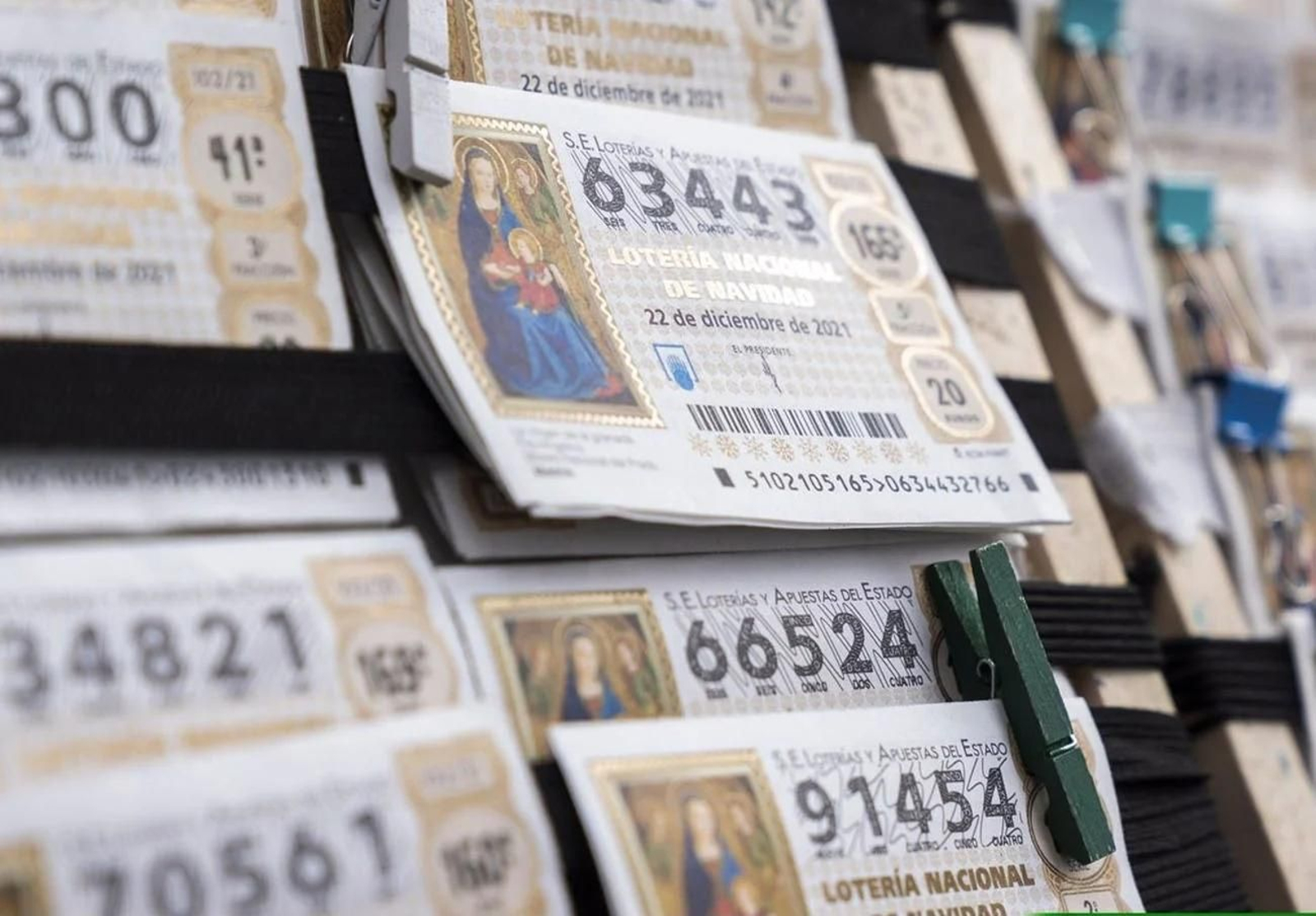 Varios décimos del sorteo de Navidad.