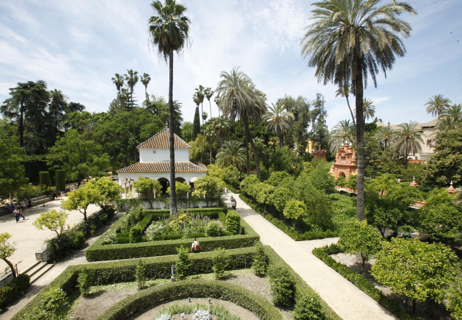 La belleza de los jardines del Real Alcázar.