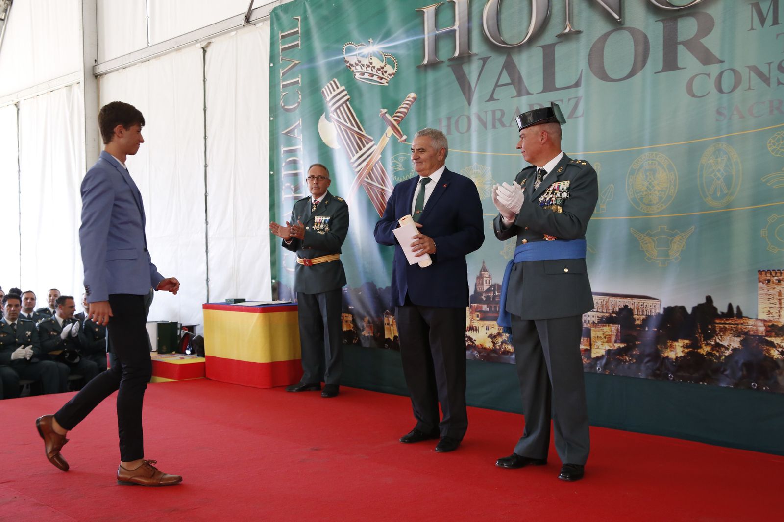 Imágenes del acto de celebración de la patrona de la Guardia Civil