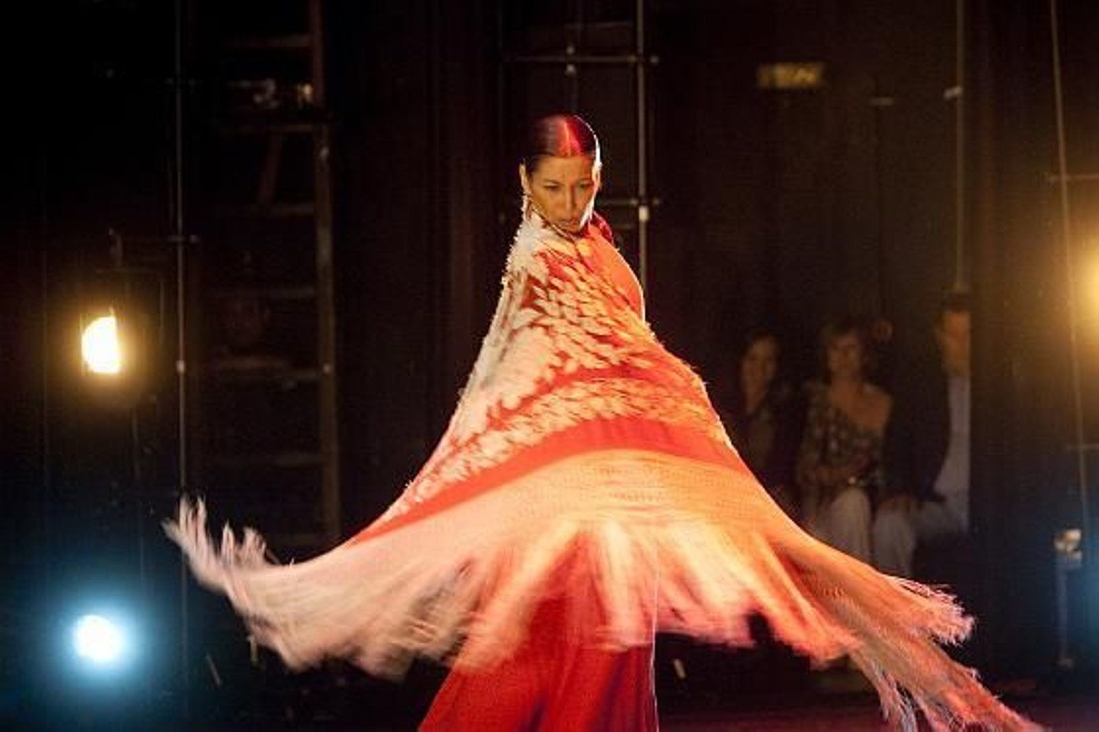 Una emocionada Sara Baras se despide temporalmente de los escenarios para dedicarse a su familia. 

Foto: Lourdes de Vicente