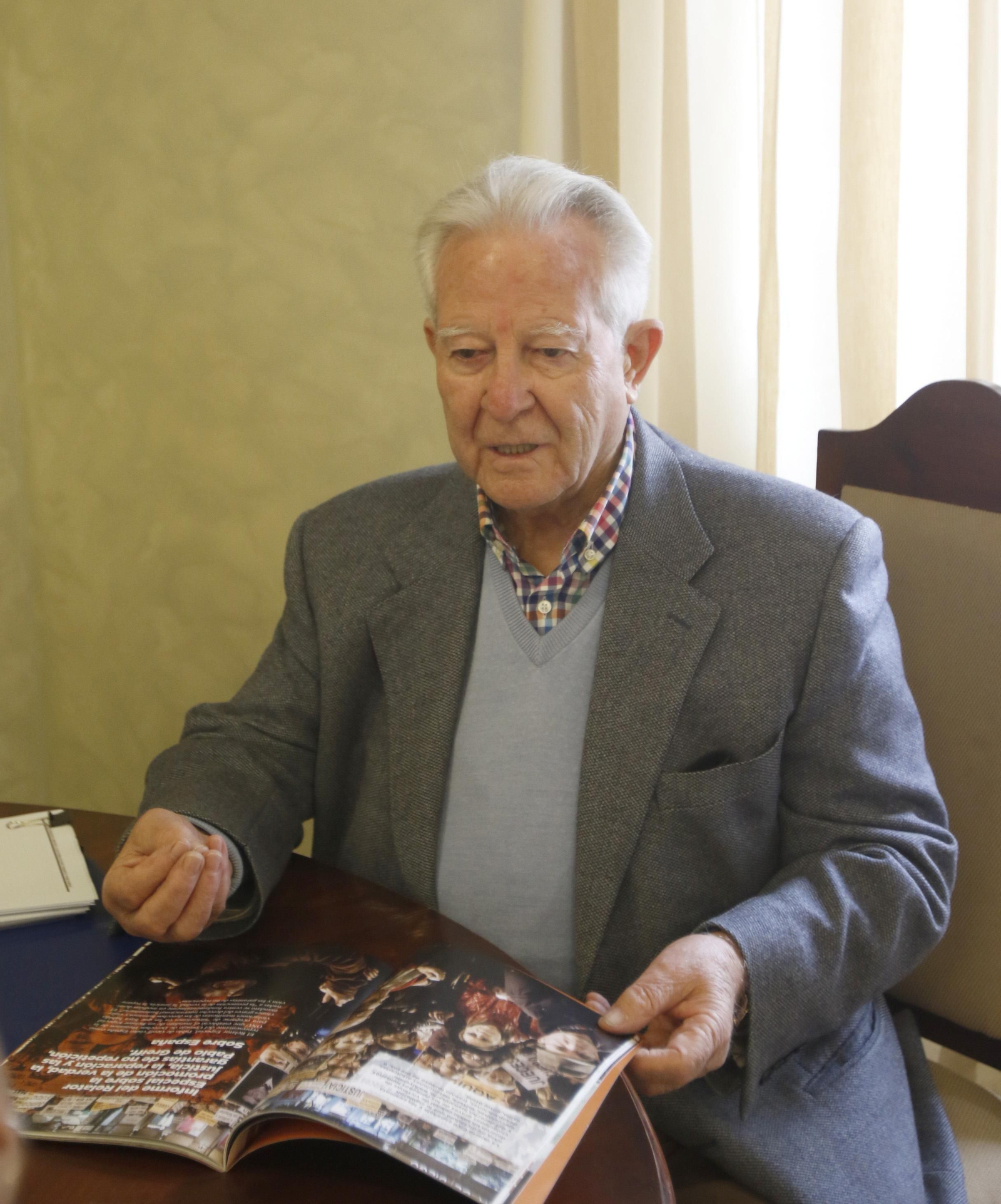 Un momento de la entrevista.