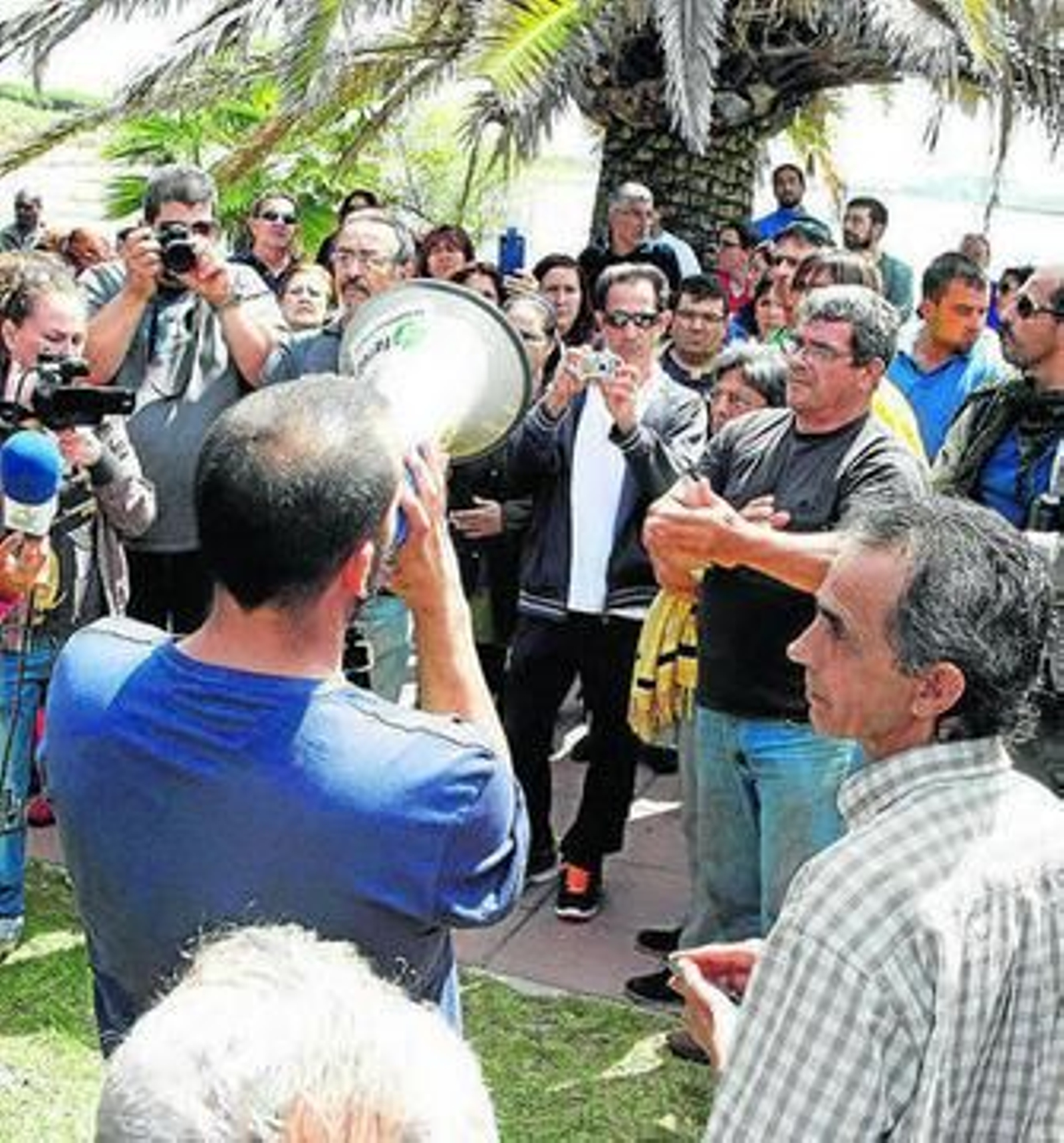 Una de las concentraciones celebradas en La Calita.