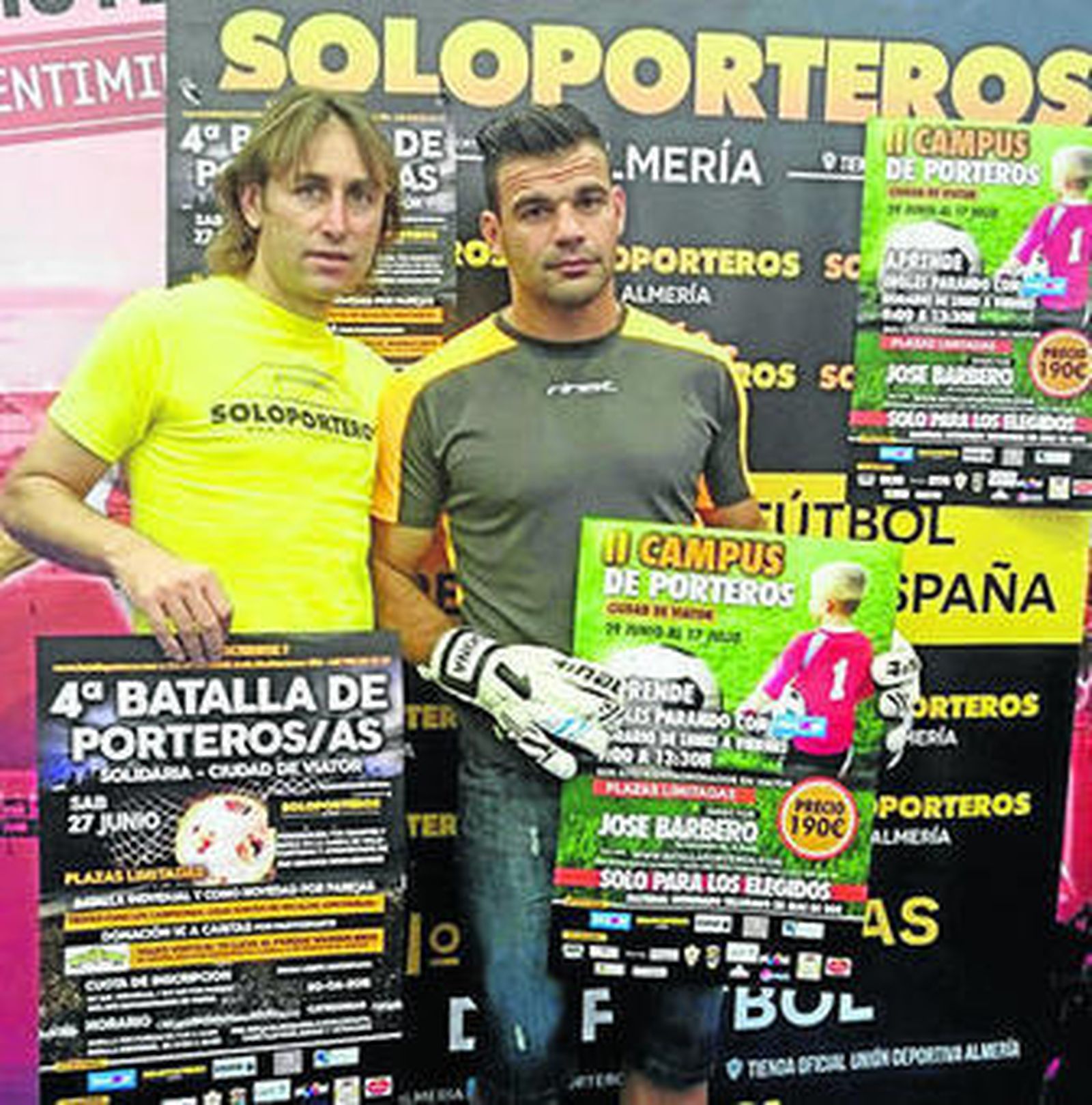 Barbero y Donaire tras la presentación del evento.