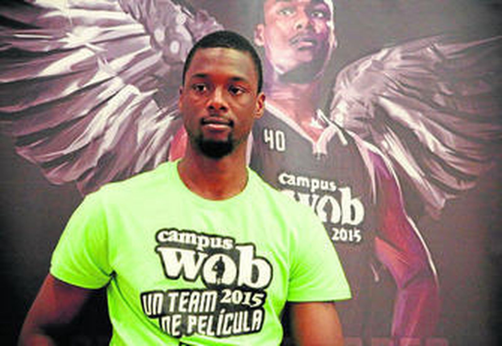 Harrison Barnes posa tras concluir la entrevista con este periódico en el hotel Vincci Posada del Patio.