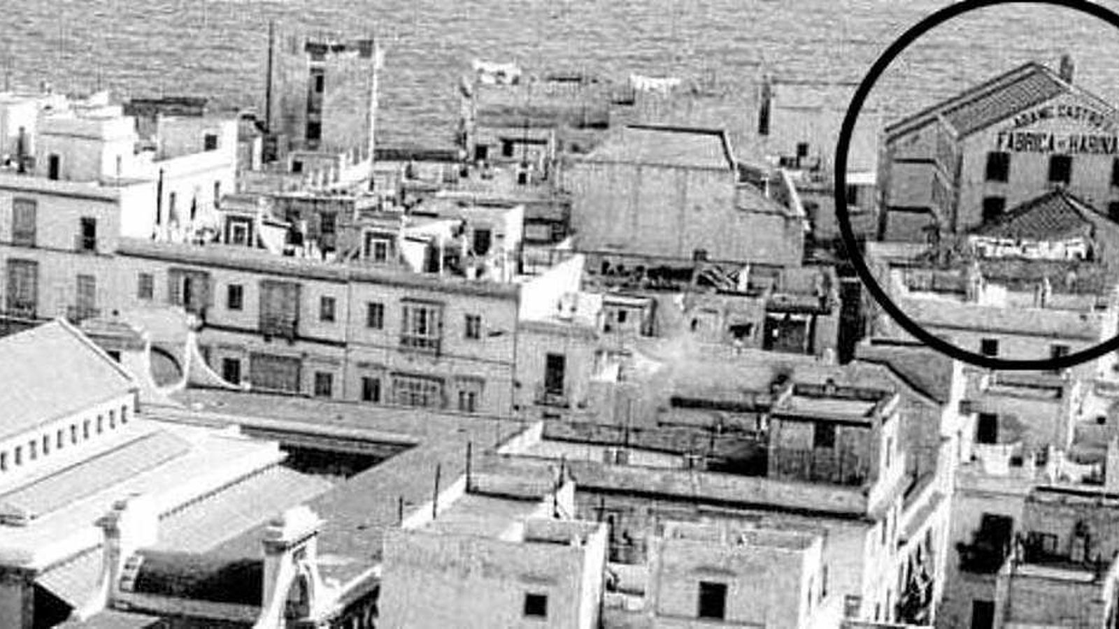 Una foto de finales del XIX donde se ubicaba la Harinera Castro, entre la calle Abreu y el Campo del Sur.