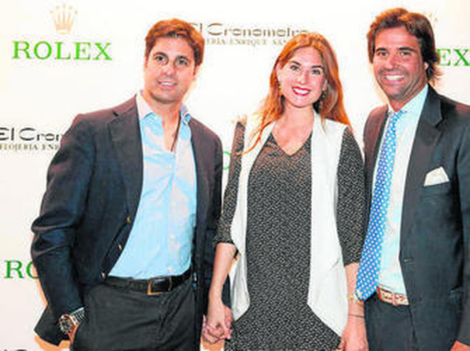 Fran Rivera, Lourdes Montes y el empresario Álvaro Sanchís.