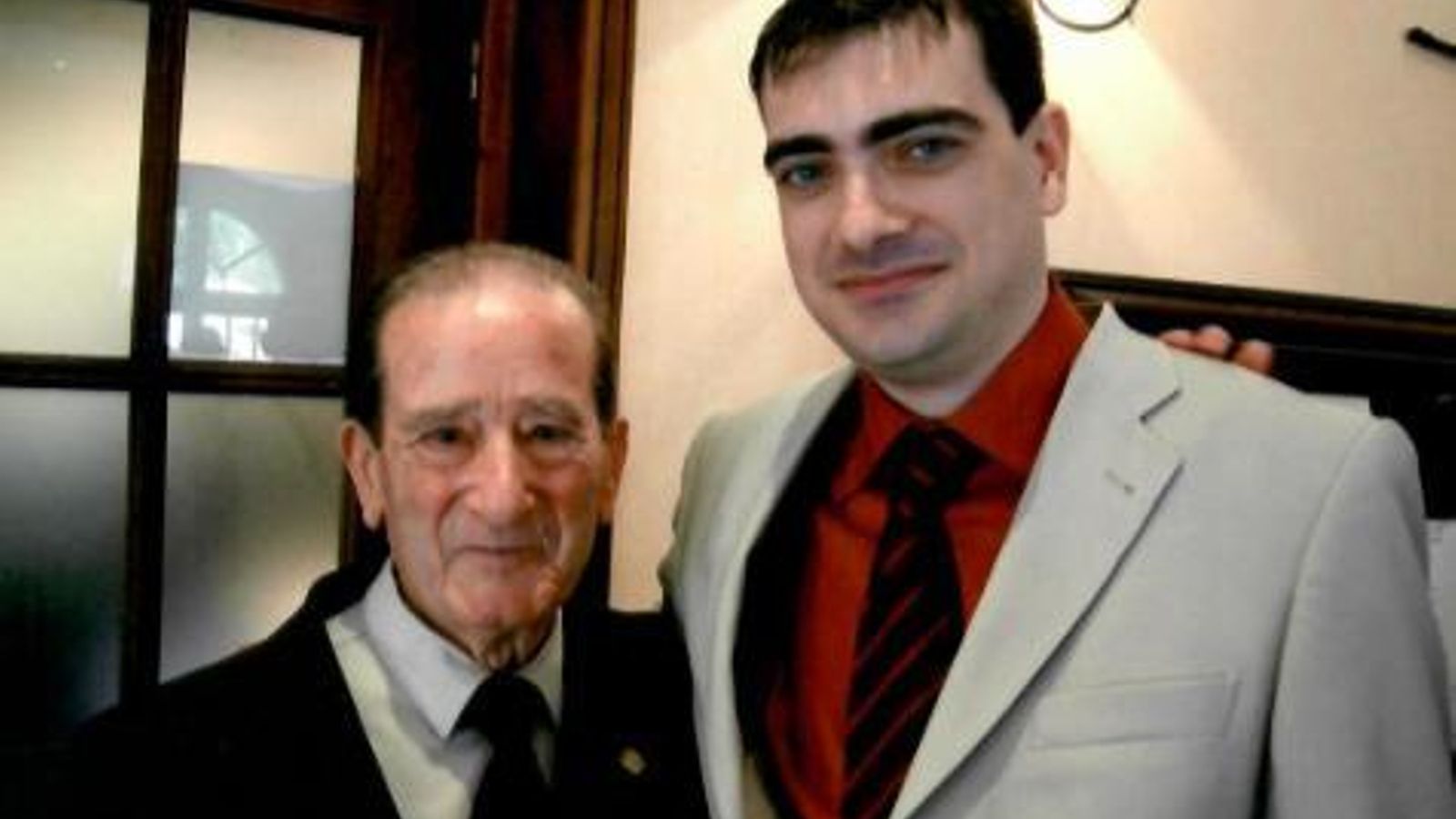 David junto a Pedro Morales en el año 2007