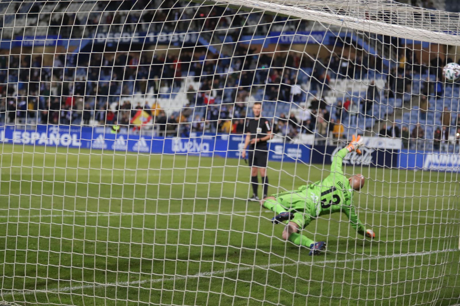 Nauzet Pérez durante un encuentro de la presente temporada.