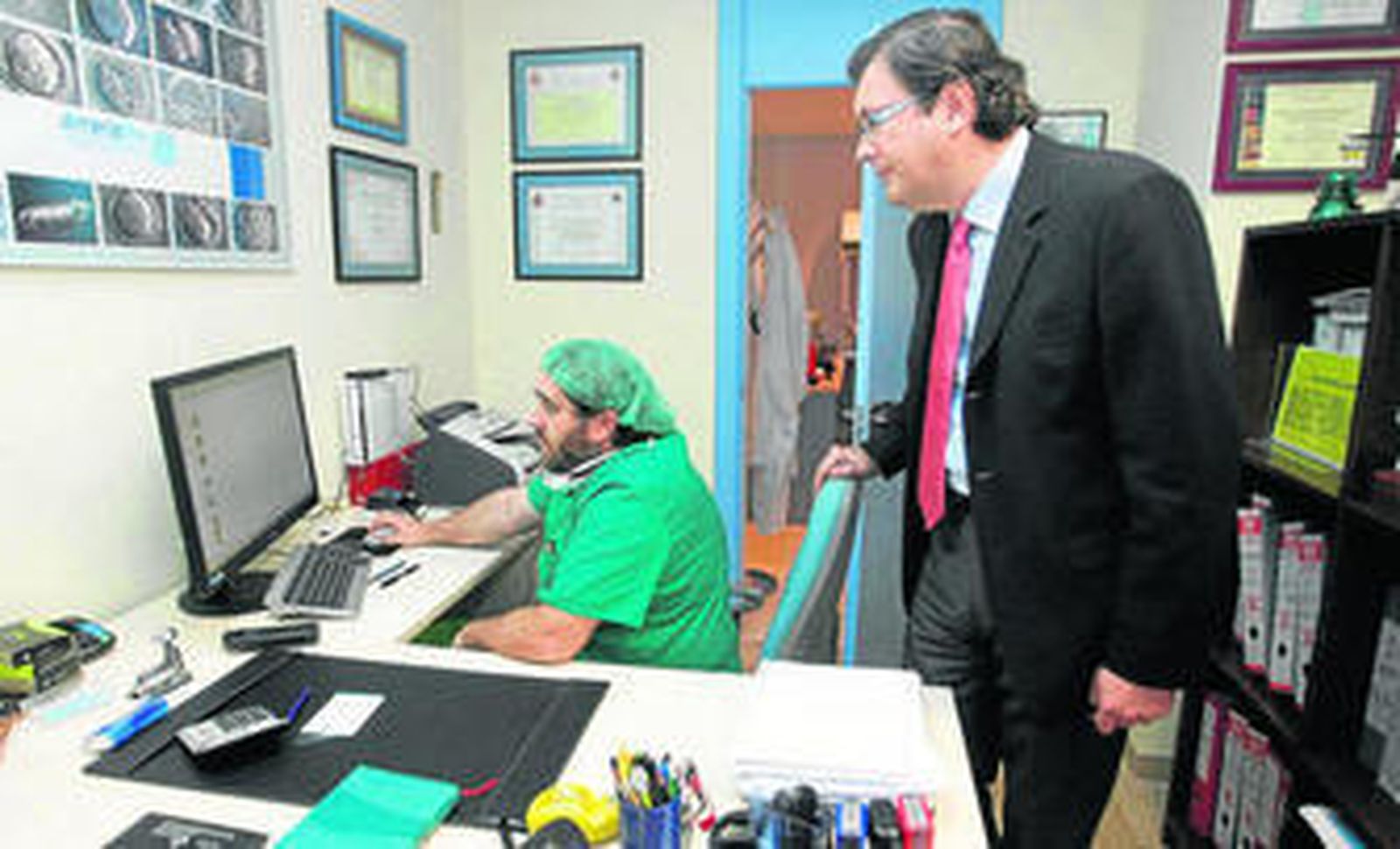 José Luis Castillo en la consulta de reproducción asistida.